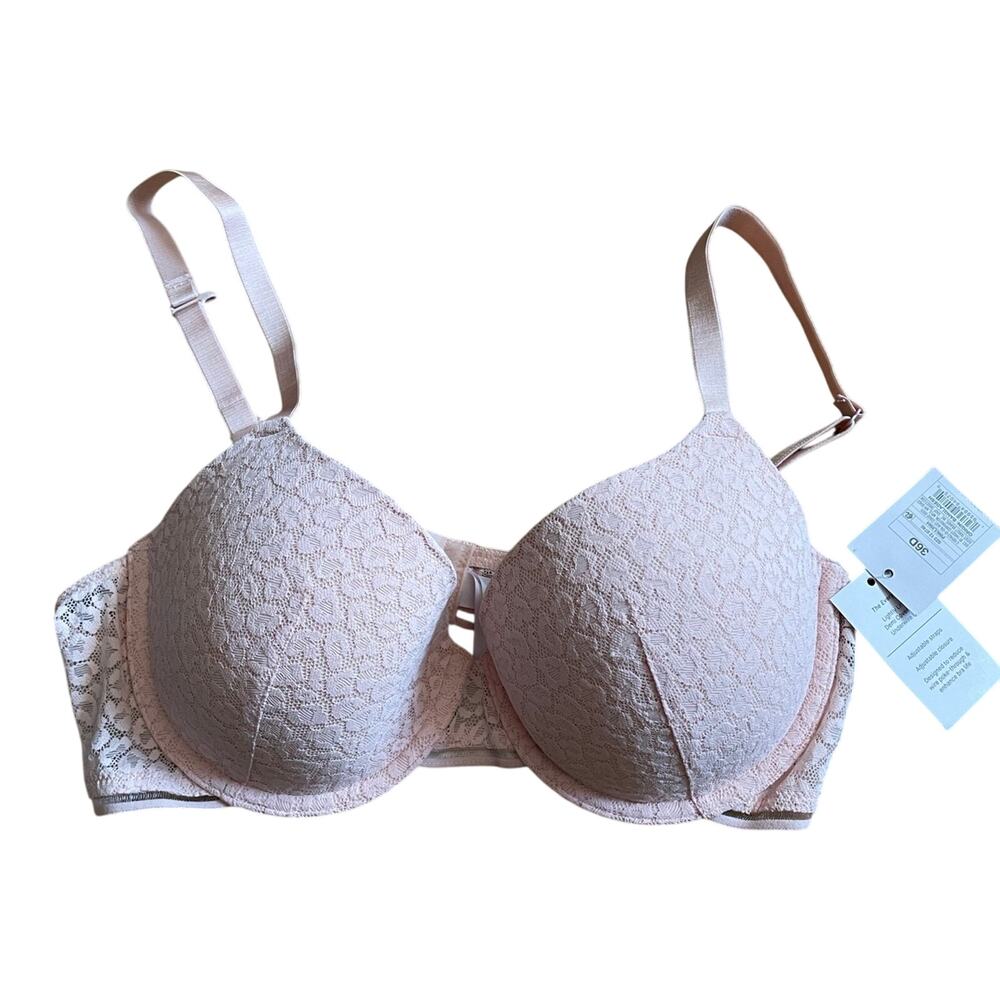 Auden pink lace bra
